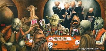 Image result for Yoda Playing Poker Art