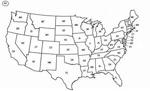 Image result for Black and White Us Map Printable