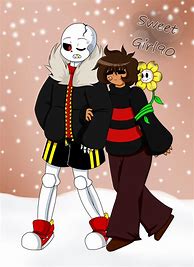 Image result for Underfell Frisk and Sands