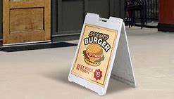 Image result for Plastic Sandwich Board Signs