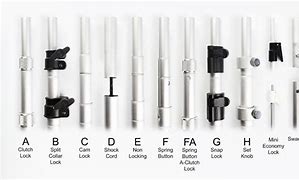 Image result for Spring Button Lock Telescoping Tubes