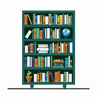 Image result for Bookshelves Clip Art