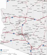 Image result for Arizona State Road Map with Cities