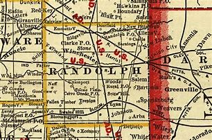 Image result for Randolph County Indiana Map