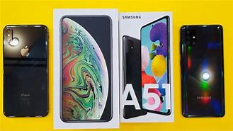 Image result for Samsung A51 Next to iPhone X