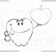 Image result for Apple with Teeth Outline