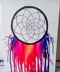 Image result for Dream Catcher Crayon Art Melted