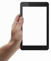 Image result for Tablet in Hand PNG