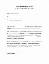 Image result for Example of 30-Day Notice to Landlord