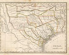 Image result for Early Map of Texas 1836