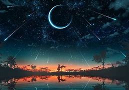 Image result for Shooting Stars Moon