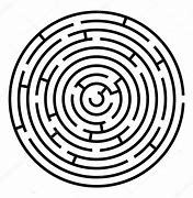 Image result for Black and White Circular Maze