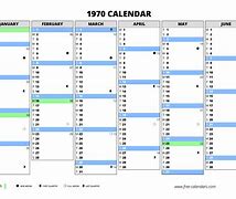 Image result for 1970 Calendar Printable One Page