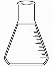 Image result for Science Beaker Clip Art Black and White
