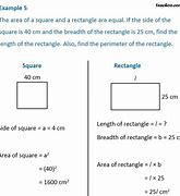 Image result for Area of Square and Rectangle