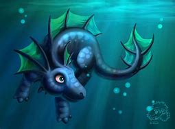 Image result for Baby Water Dragon Mythical