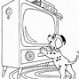 Image result for Retro TV Coloring Page