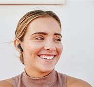 Image result for Black Wireless Earbuds with Rose Gold Letter S On It