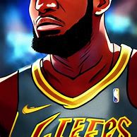 Image result for lebron james anime style