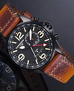 Image result for Aviator Watch Black and Gold