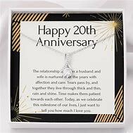 Image result for 20th Anniversary Card Messages