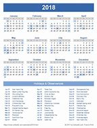 Image result for 2018 2019 Calendar with Holidays