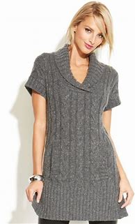 Image result for Short Sleeve Tunic Sweater