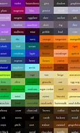 Image result for Names of Colors A-Z