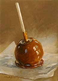 Image result for Caramel Apples Painting