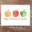 Image result for Printable Teacher Cards with Apple