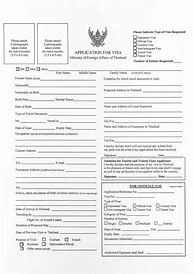 Image result for Visa Application Form