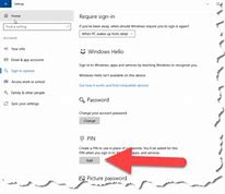Image result for Change Windows 10 Account Pin