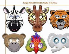 Image result for Jungle Animal Photo Booth Masks