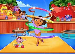 Image result for Dora the Explorer Gymnastics Adventure