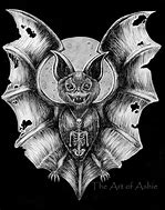 Image result for Bat Ink Drawing