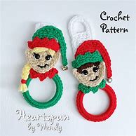 Image result for Crochet Pattern for Christmas Towel Holder