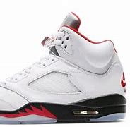 Image result for Jordan 5 White Red