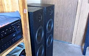 Image result for Picture On Vintage Polk Audio Floor Stand Speakers