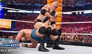 Image result for Rock vs John Cena Match