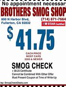 Image result for Fullerton Smog Check Coupon