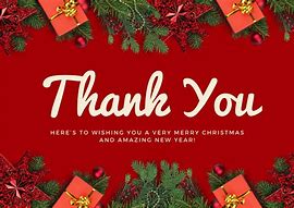 Image result for Free Christmas Thank You Cards