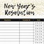 Image result for New Year's Resolution Chart
