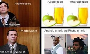Image result for Apple vs Android Meme War
