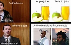 Image result for Apple vs Android Meme