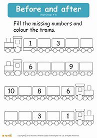 Image result for Cliparts Write the Number Words Before and After 1 to 10