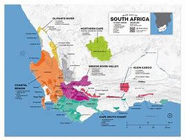 Image result for South Africa Wine Map