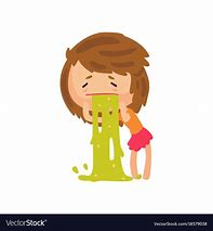 Image result for Sick Girl Vomiting Cartoon