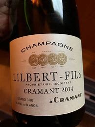 Image result for Lilbert Champagne Blanc Blancs Millesime Cramant
