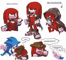 Image result for Sonic Movie Knuckles Fan Art