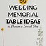 Image result for Memory Table Wedding You Should Be Here